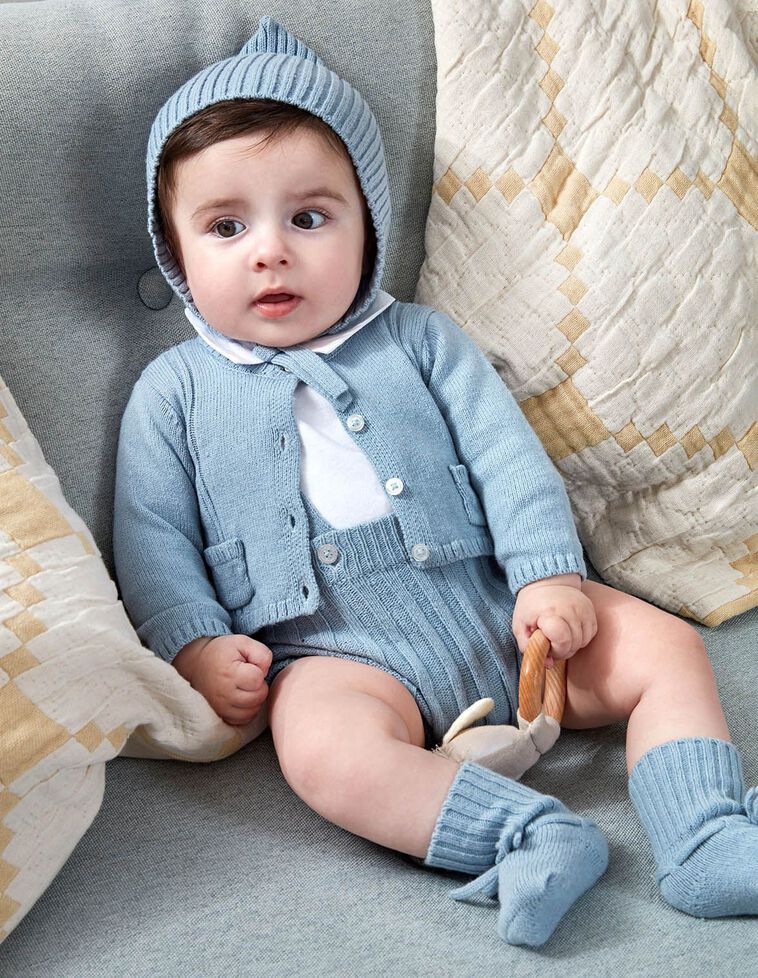 Veste bleue avec poches