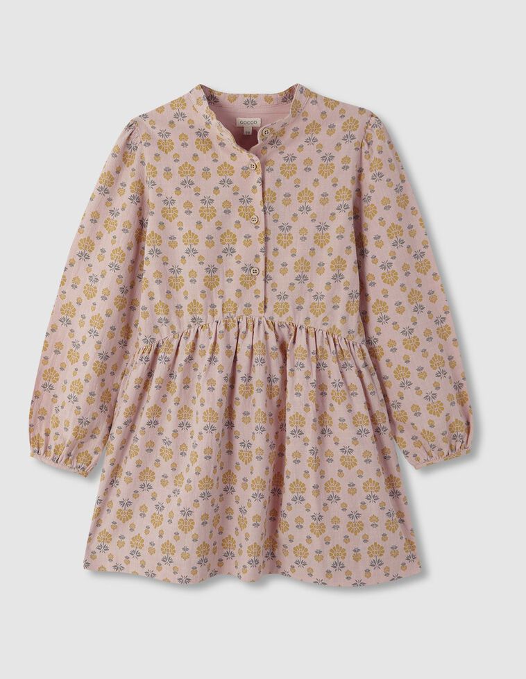 Vestito colletto mao stampato