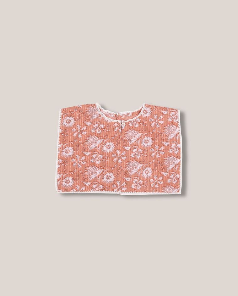 Bavaglino fiori indiani rosa