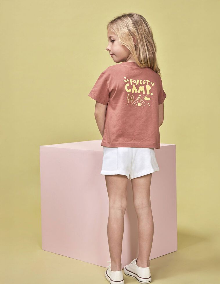 T-shirt imprimé camp orange