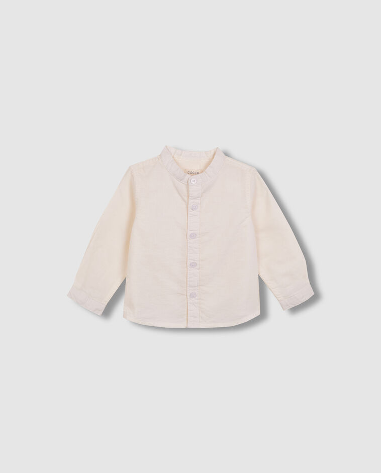 Chemise blanche col mao