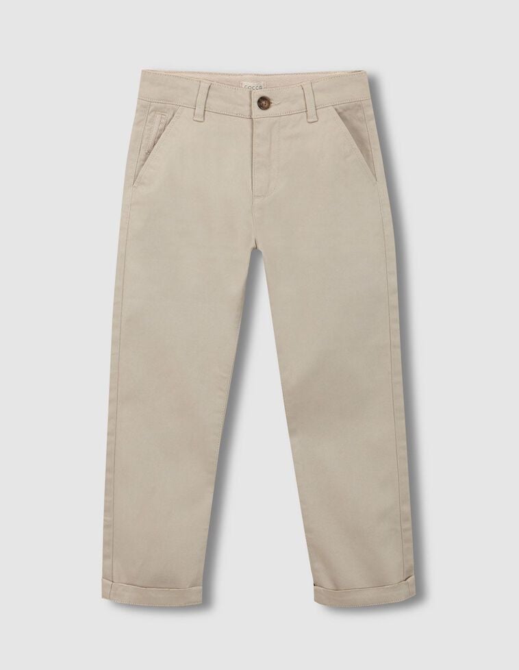 Pantaloni chino pietra