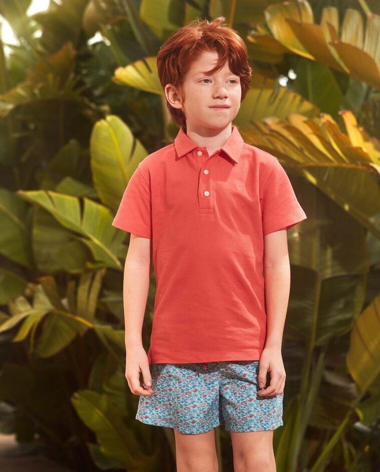 Costume stampa floreale azzurro