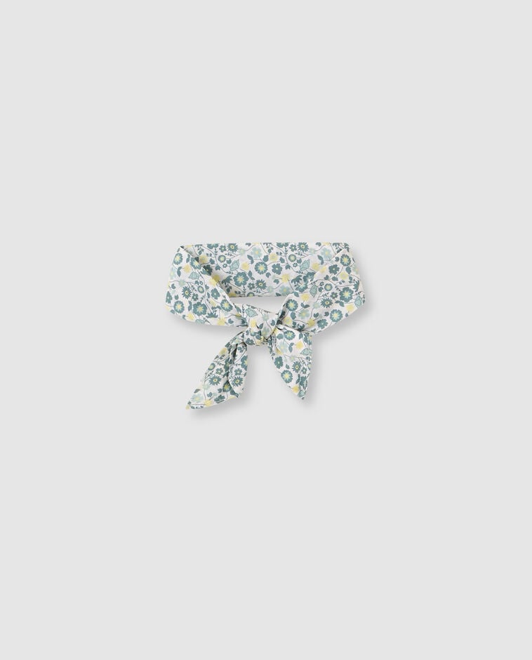 Foulard imprim&eacute; blanc