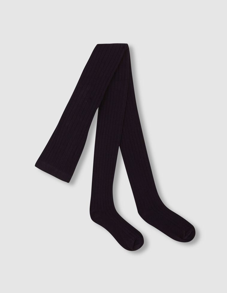 Collants basiques côtelés