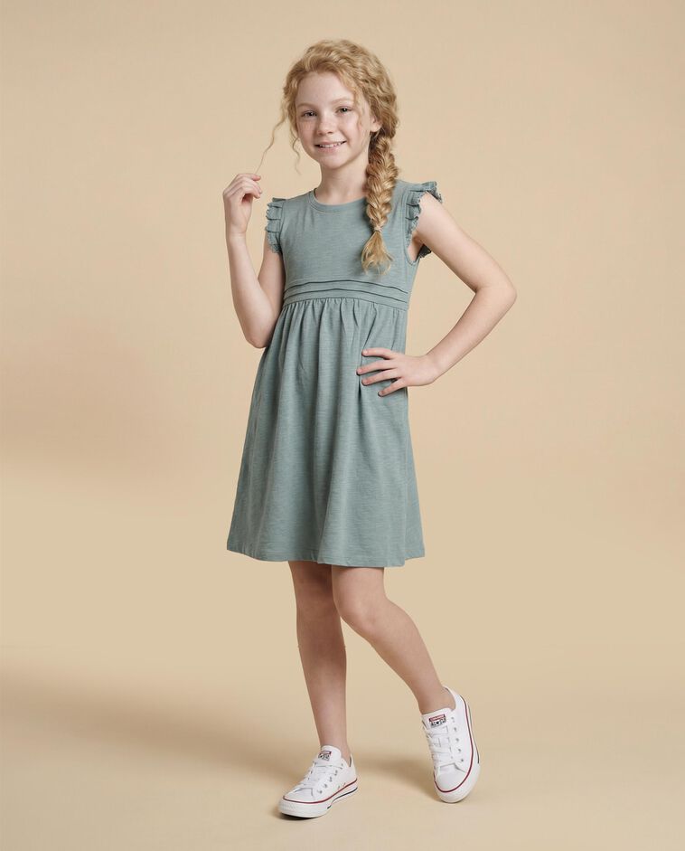 Robe en maille verte