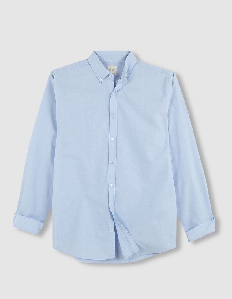Camisa 100% algodão azul