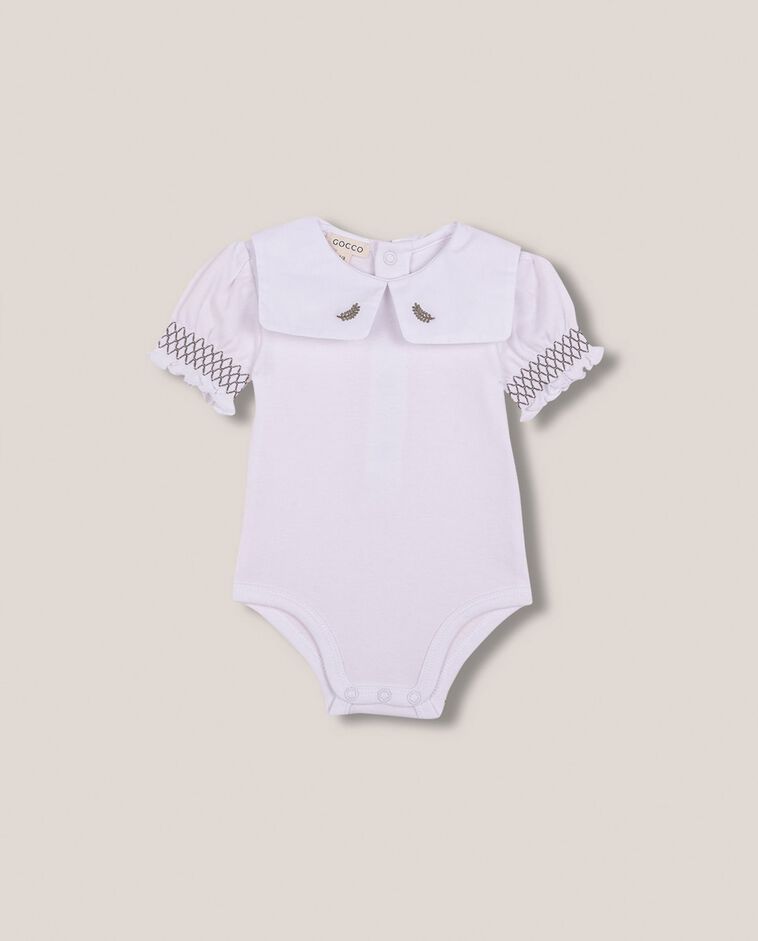 Body blanc brod&eacute;
