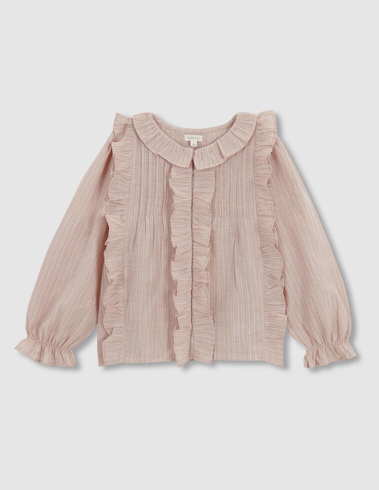 Camicia con coulisse e balza