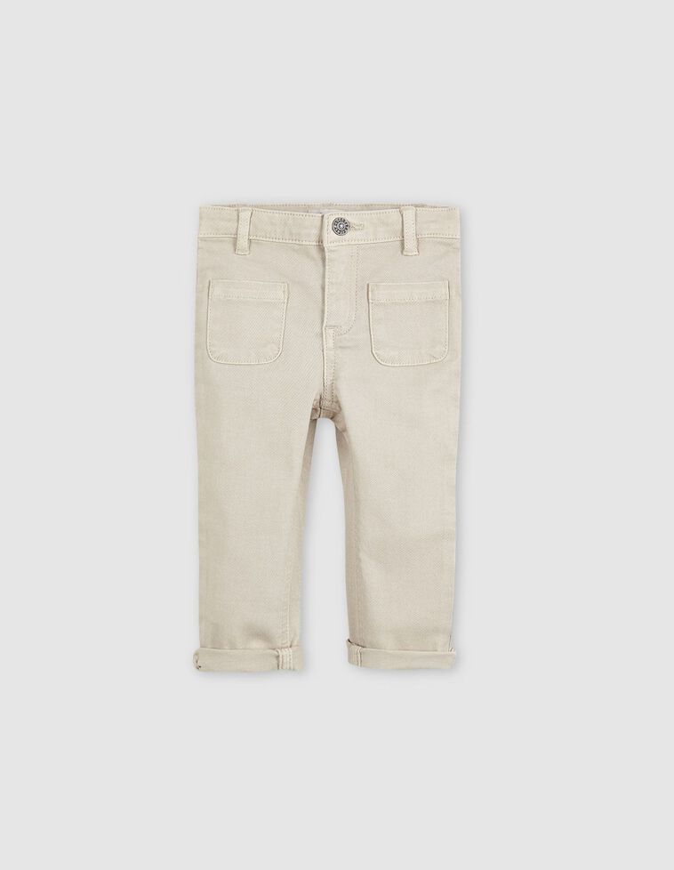 Pantalone skinny con tasche plaston