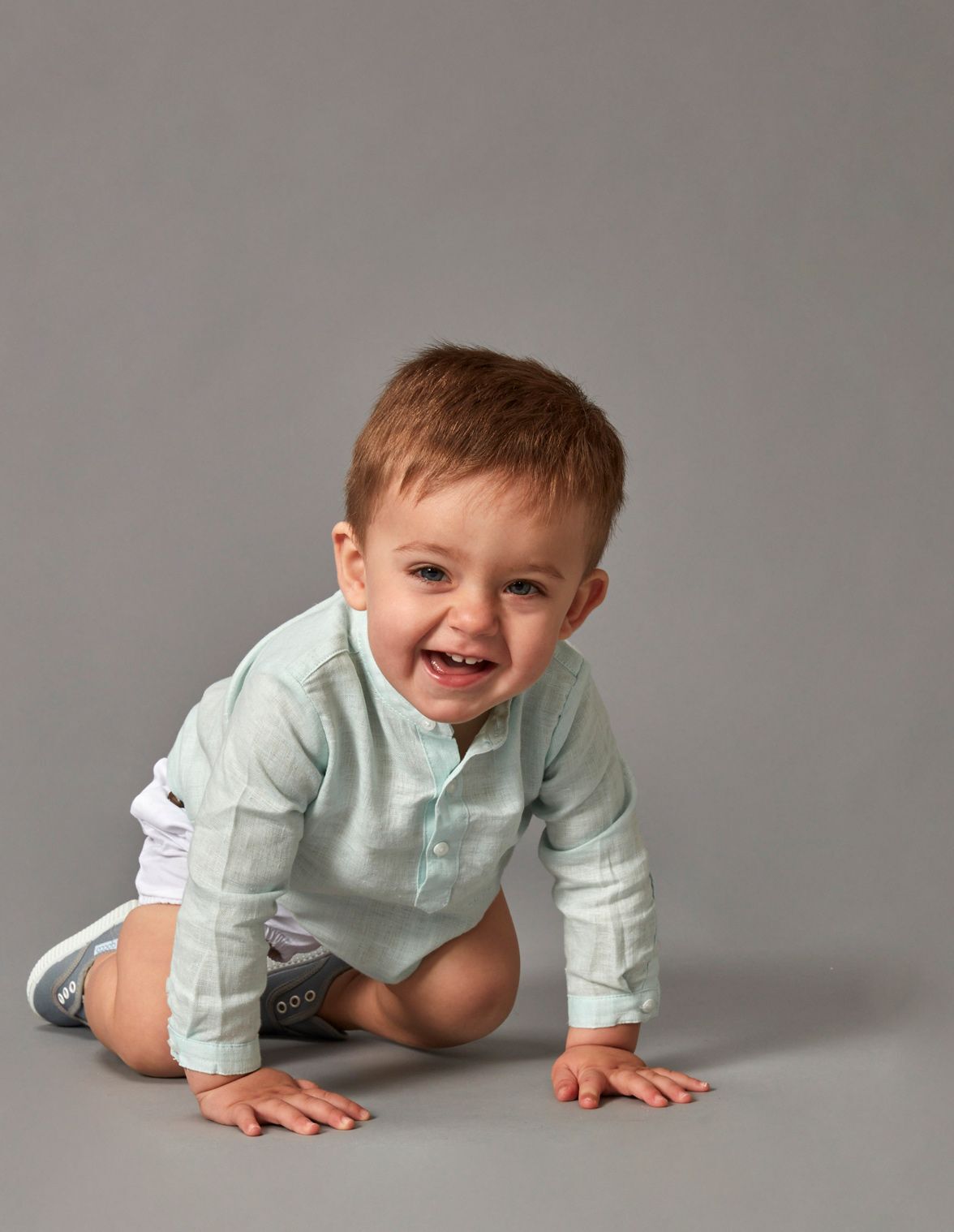 Chemise col mao bebe sales