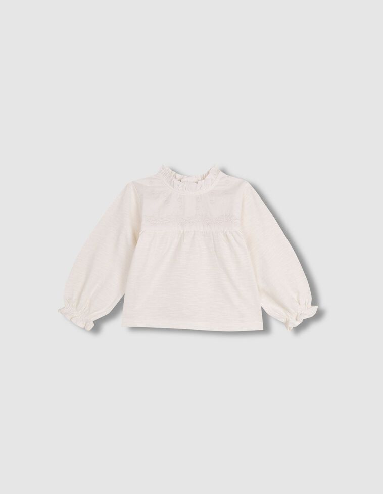 T-shirt brodé blanc