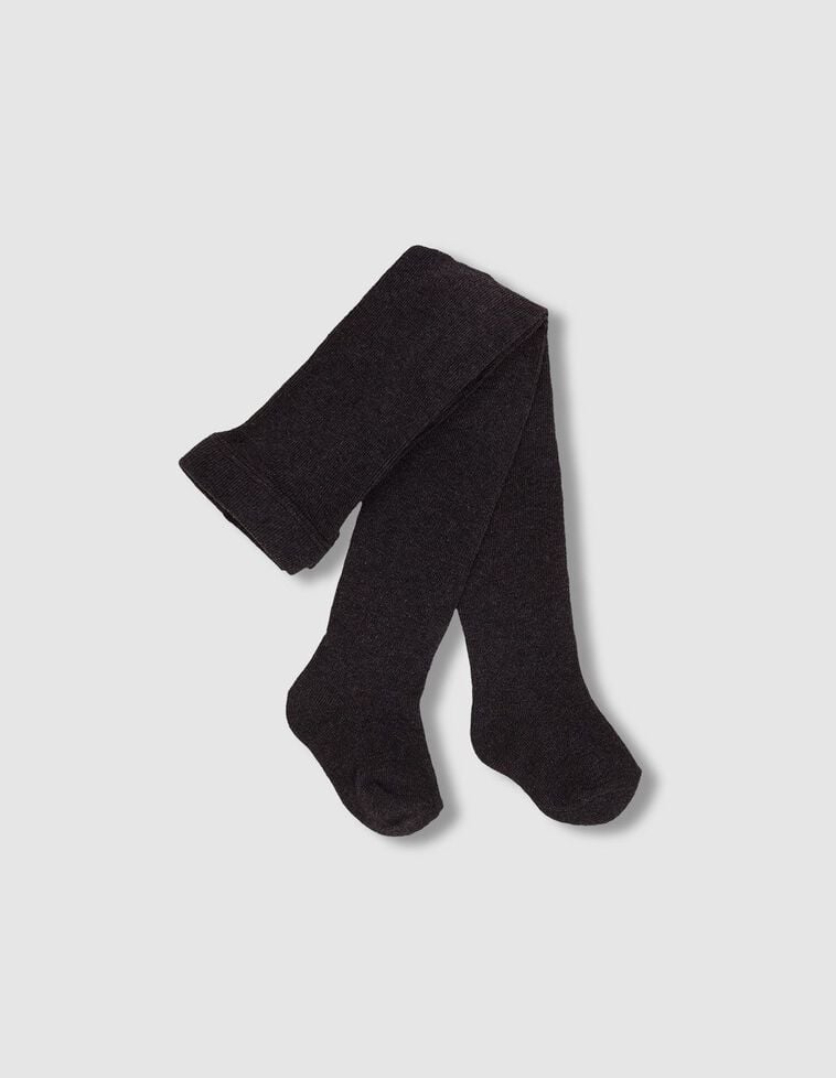 Collants basiques unis gris