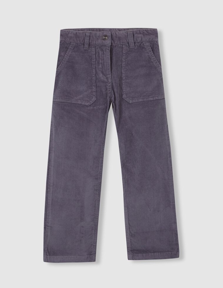 Pantalon avec grandes poches avant gris