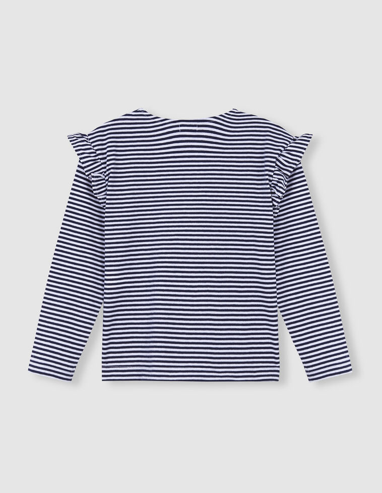 Marineblau gestreiftes T-Shirt