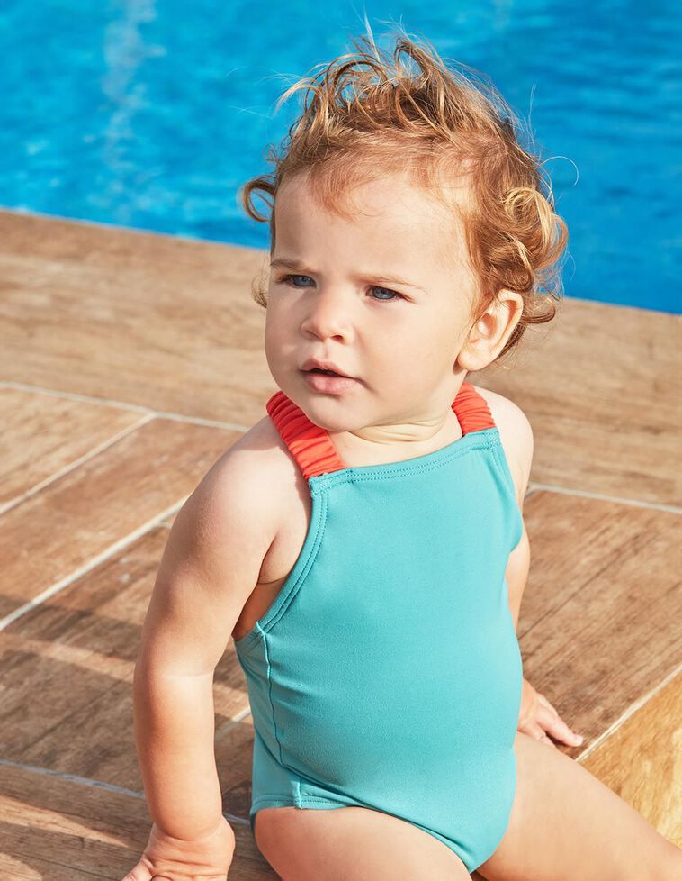 Maillot de bain gris détails phosphorescent