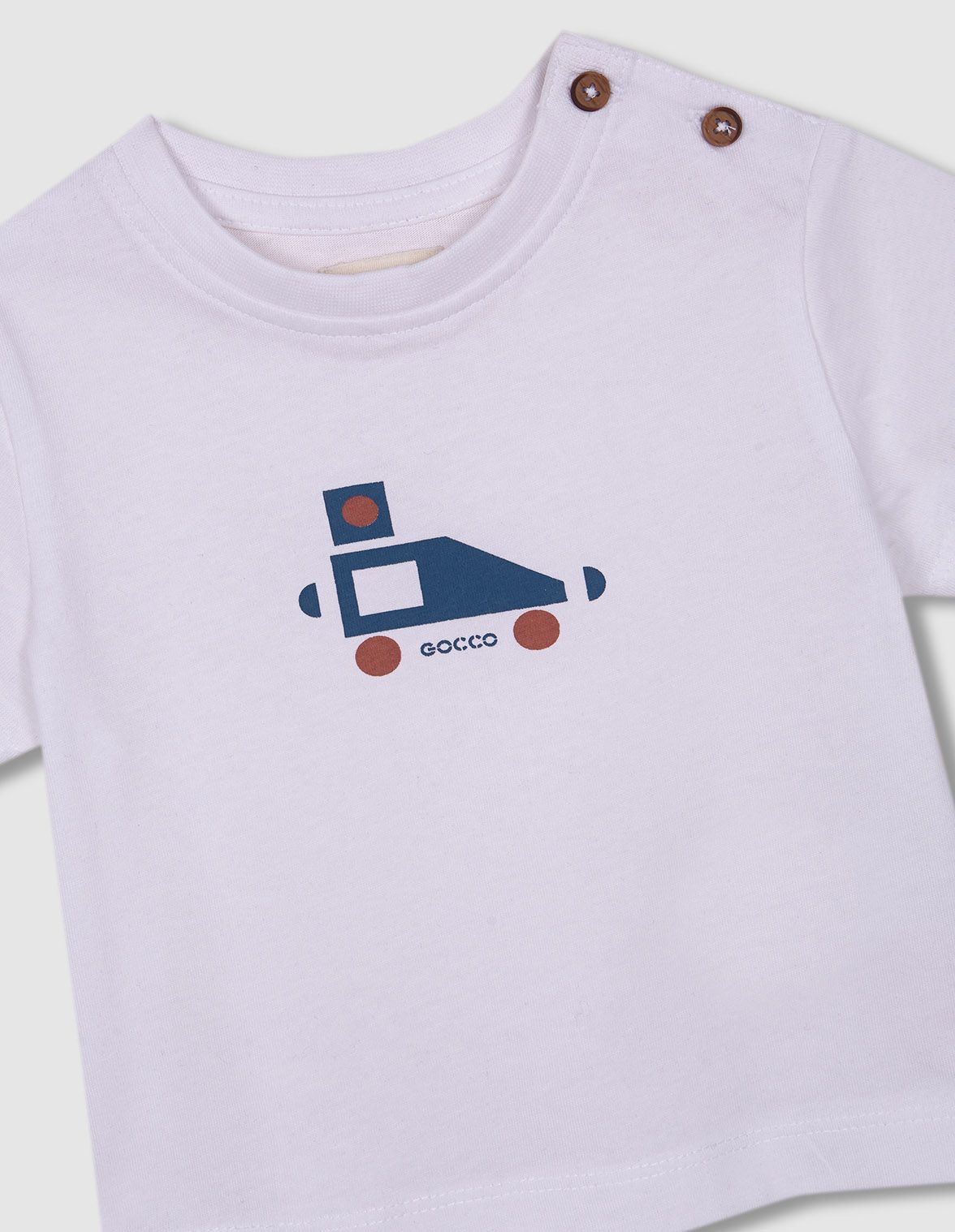 Gocco T shirt estampada em branco Centro Colombo