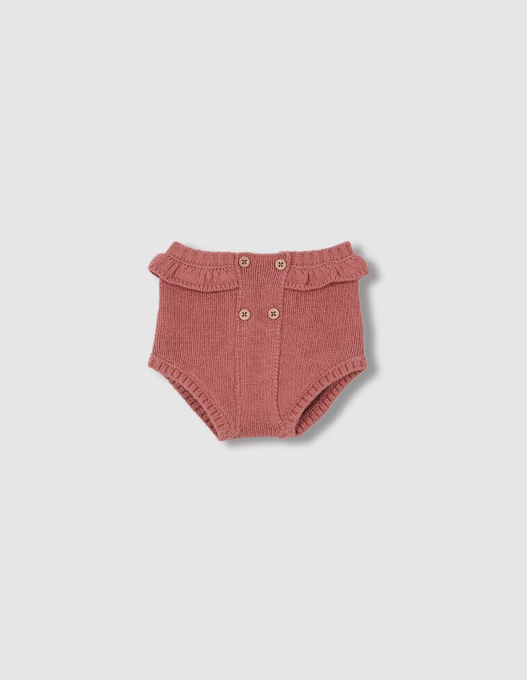 Copri pannolino abbottonato color rosa scuro