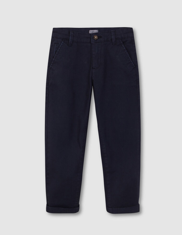 Pantaloni Chino Blu Navy