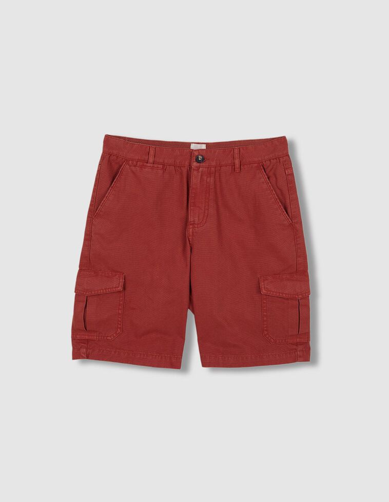 Bermudas de estilo cargo  marsala