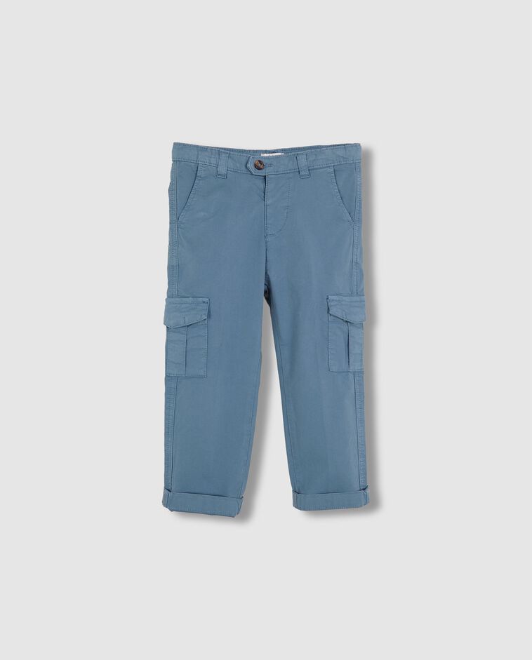 Pantalon cargo bleu