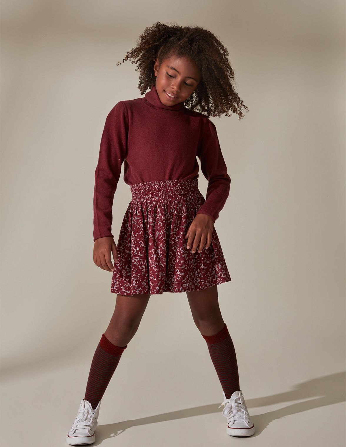 Pull a col roule fille Gocco