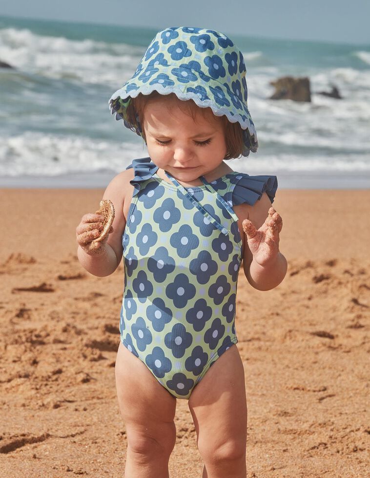 Costume da bagno stile anni '60 verde