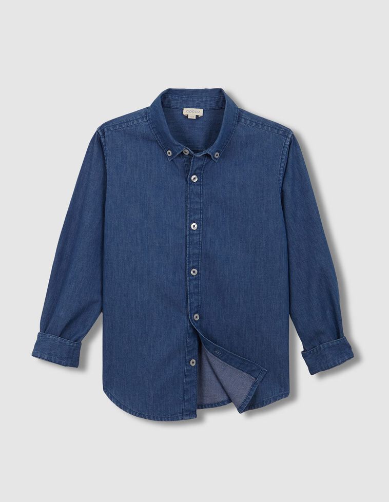 Camicia in denim azzurro