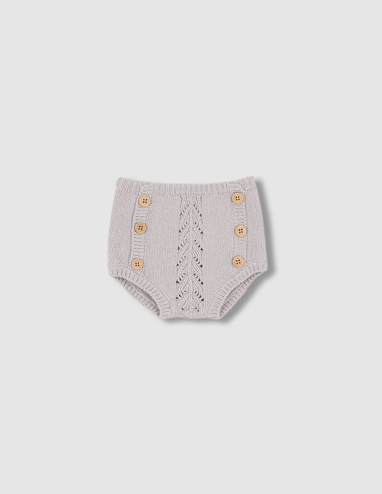 Bloomer in maglia  con dettaglio color grigio chiaro