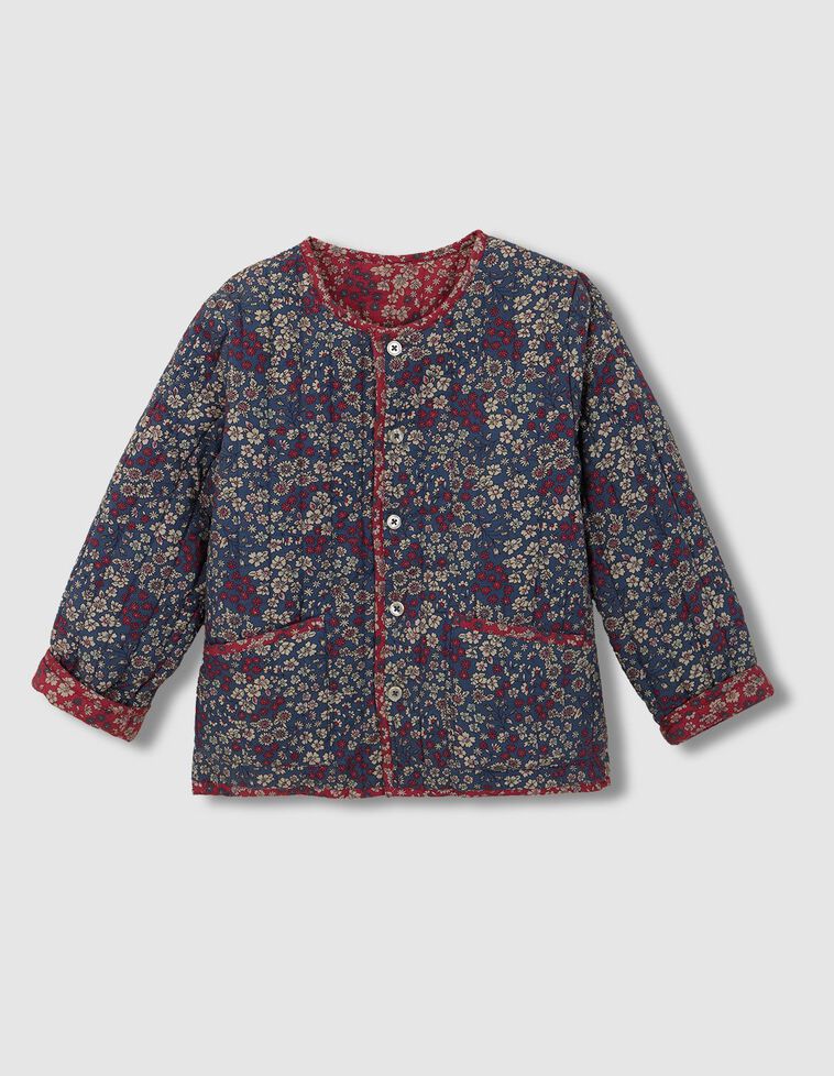 Giacca trapuntata reversibile blu