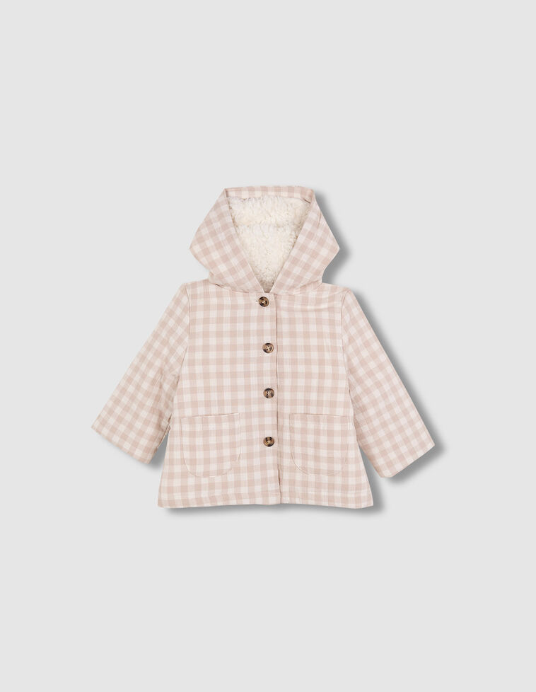 Manteau matelassé marron clair