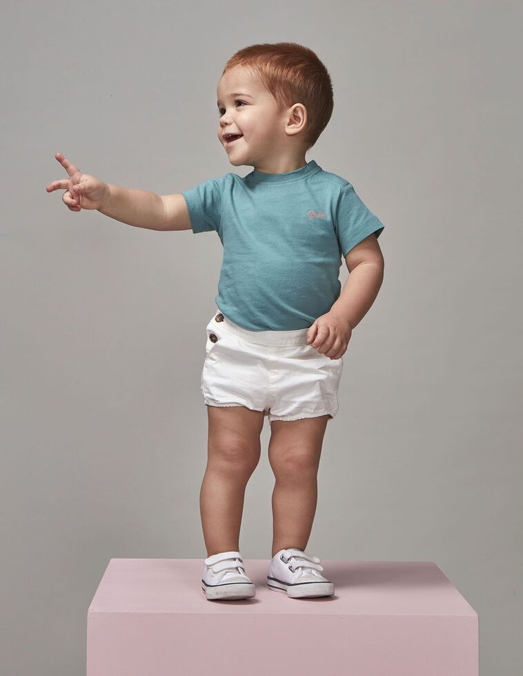 Pantaloni harem in twill bianchi