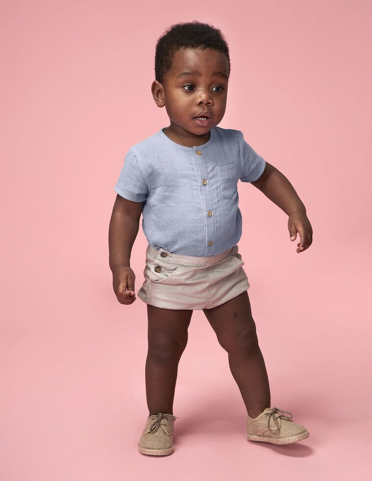 Pantaloni harem in twill grigi
