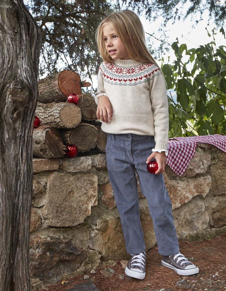 Calças com bolsos grandes na frente cinzentas