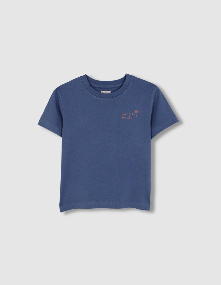 T-shirt vert imprimé gorille
