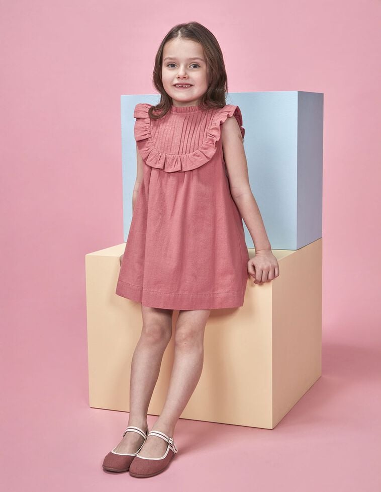 Robe en tulle rose