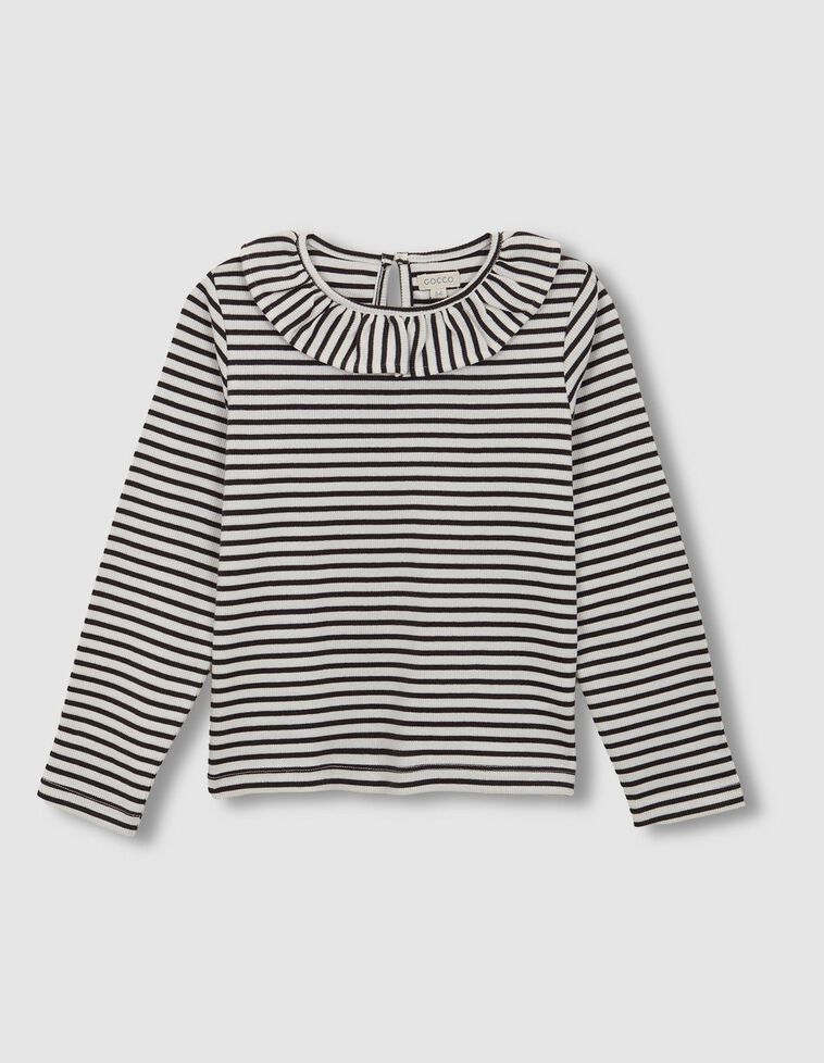 T-shirt rayé gris