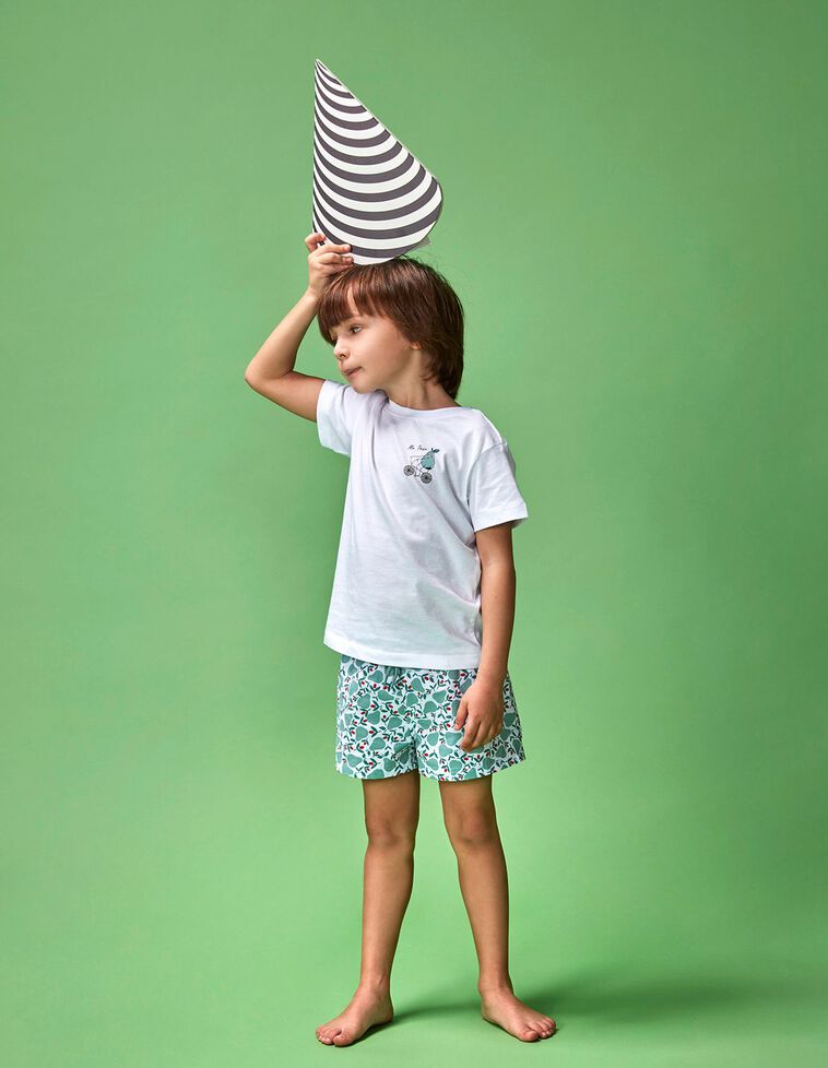 Fato de banho com estampado de pêras 