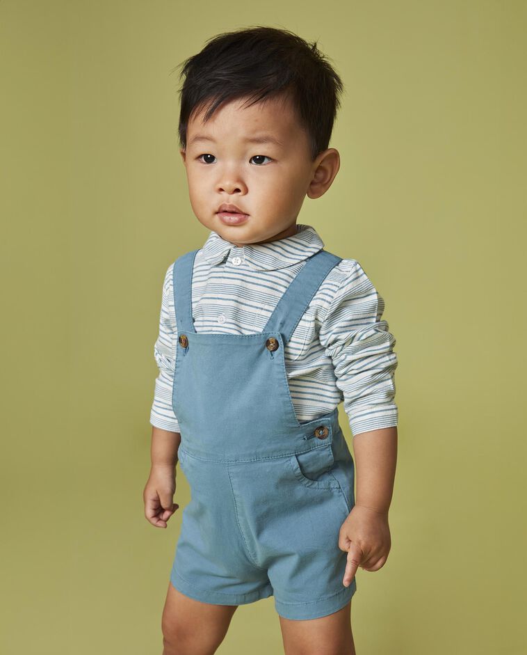 Camisa de riscas horizontais azul