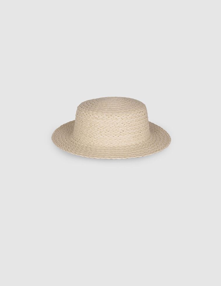 Chapeau en papier beige