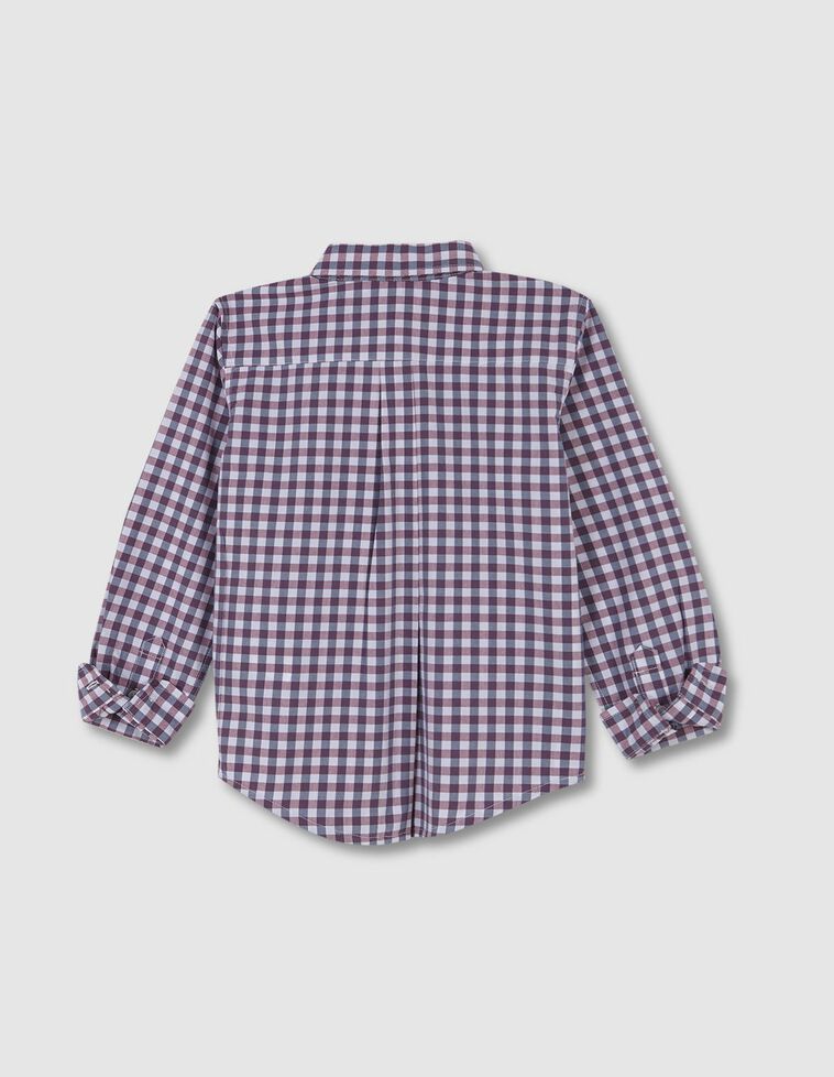 Camisa xadrez de algodão vichy