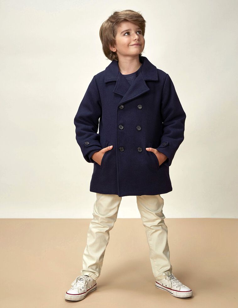 Cappotto Marinaio Blu Marino