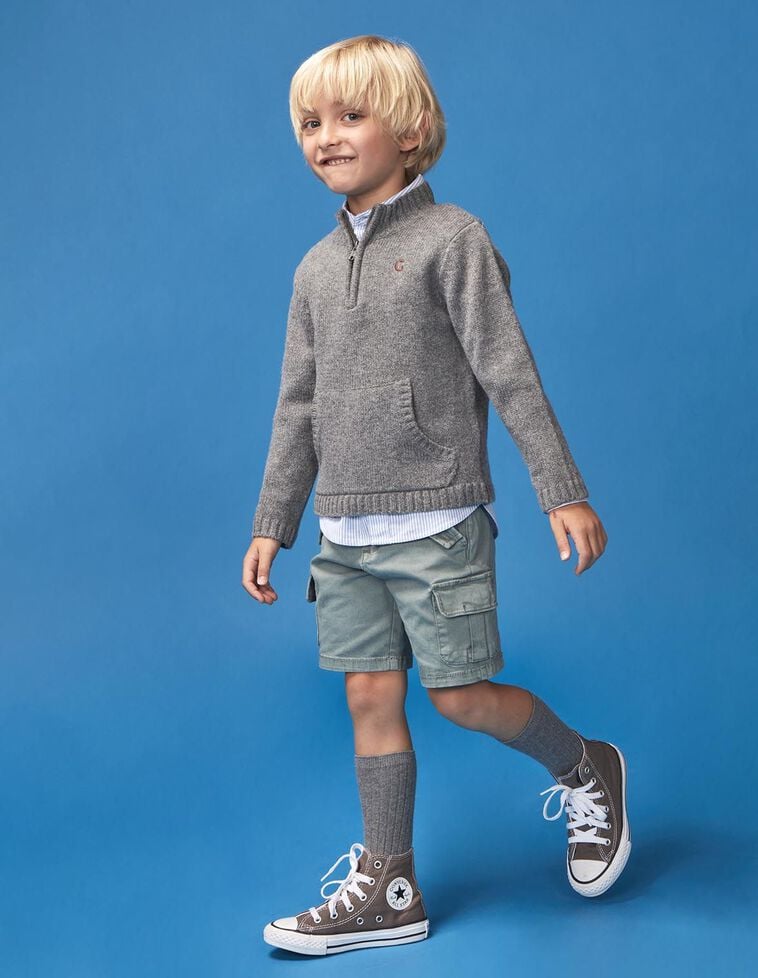 Short cargo vert foncé