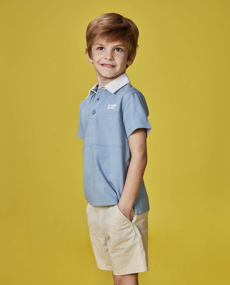 Polo &ldquo;Thunder&rdquo; azzurro