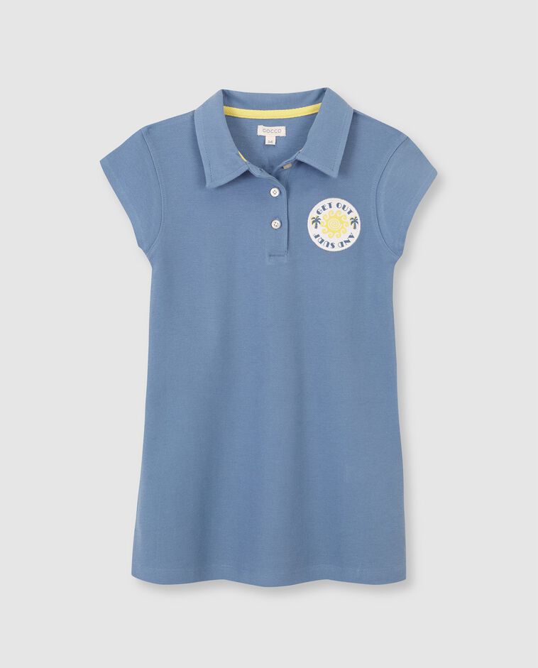 Robe polo surf bleue