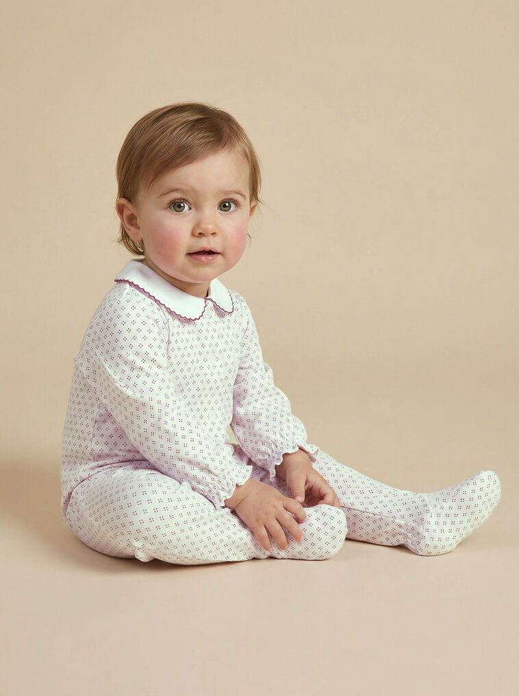 Pyjama &agrave; manches longues rose