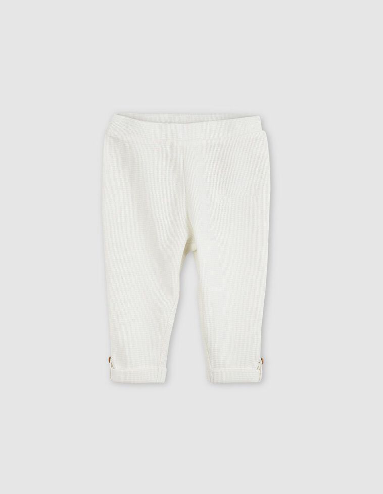 Legging in tessuto goffrato