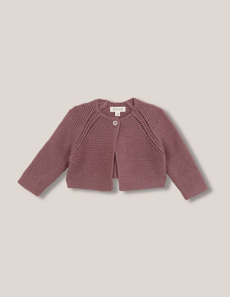Veste en maille jersey violet