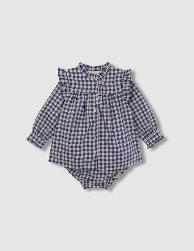 Vestito a quadretti vichy blu Vestito a quadretti vichy blu