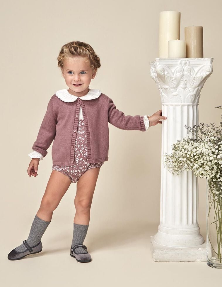 Basic-Jacke, in Lila